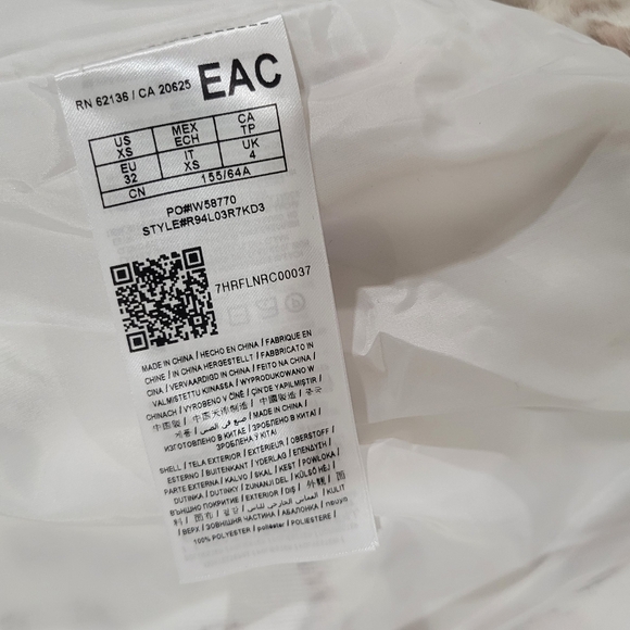 GBG Women's White Leopard Nadeen Faux Fur Coat Size XS - Picture 11 of 11